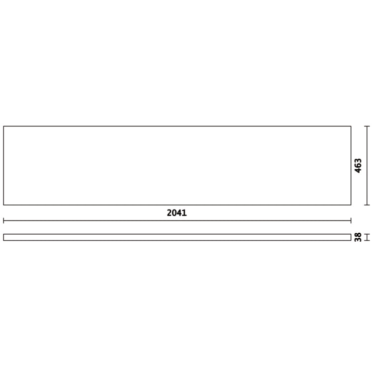 Beta Piano di lavoro in legno multistrato 2040x463 mm, per banco arredo officina C45PRO