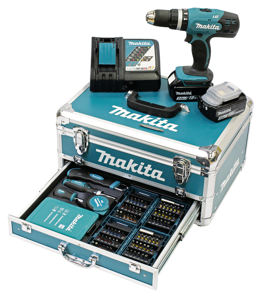 MAKITA Trapano avvitatore con percussione LXT ® DHP453RFX2