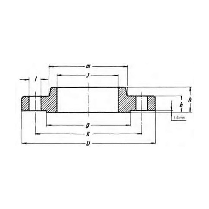 Flangia slip-on ASME B16.5 ANSI 300 lb - Acciaio al carbonio - Olivieri Ferramenta srl
