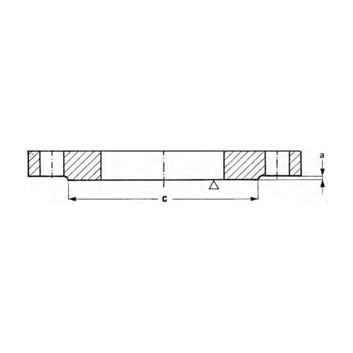 Flangia piana EN 1092-1 tipo 01B/PN6 - PN10 - PN16 Acciaio al carbonio - Olivieri Ferramenta srl