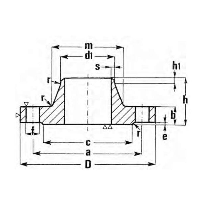 Flangia a collarino EN 1092-1 tipo 11B/PN6 - Acciaio al carbonio - Olivieri Ferramenta srl