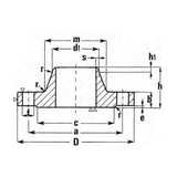 Flangia a collarino EN 1092-1 tipo 11B/PN6 - Acciaio al carbonio - Olivieri Ferramenta srl