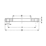 Flangia piana EN 1092-1 tipo 01A/PN16 - Acciaio inox forgiato - Olivieri Ferramenta srl