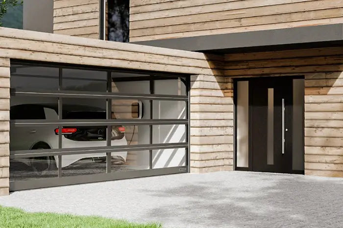 Hormann porta garage con vetro