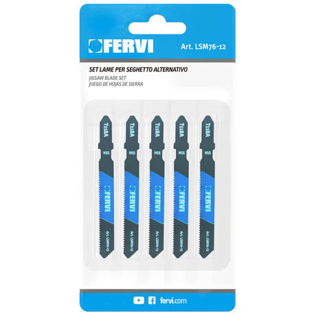 Fervi Set lame per seghetto alternativo - LSM76-12