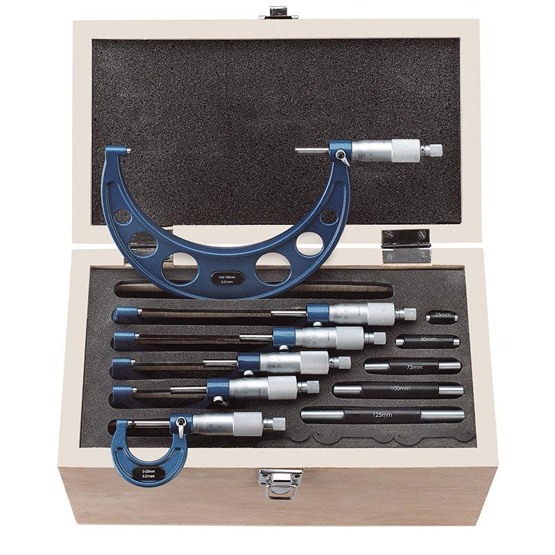 Fervi Assortimento micrometri centesimali per esterni - M033