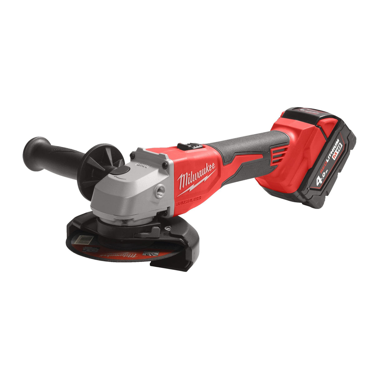 MILWAUKEE Smerigliatrice angolare a batteria M18™ Brushless 125 mm con avvio a slitta BLSAG125X-402X