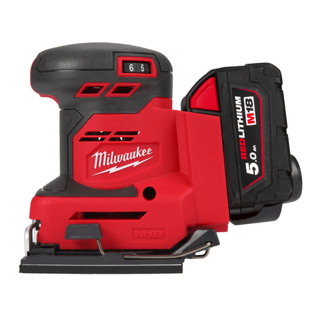 MILWAUKEE Levigatrice quadrata 1/4 di foglio a batteria M18™  BQSS-502B