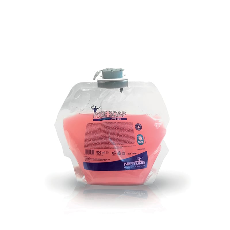 Nettuno Rose Soap T-S800 ricarica in sacchetto da 800 ml - Olivieri Ferramenta srl