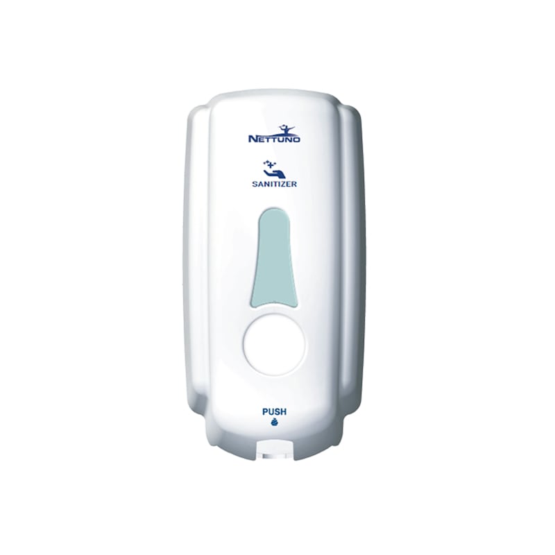 Nettuno T-SMALL Dispenser bianco per lozione idratante-igienizzante Kill Plus con tampografia - Olivieri Ferramenta srl