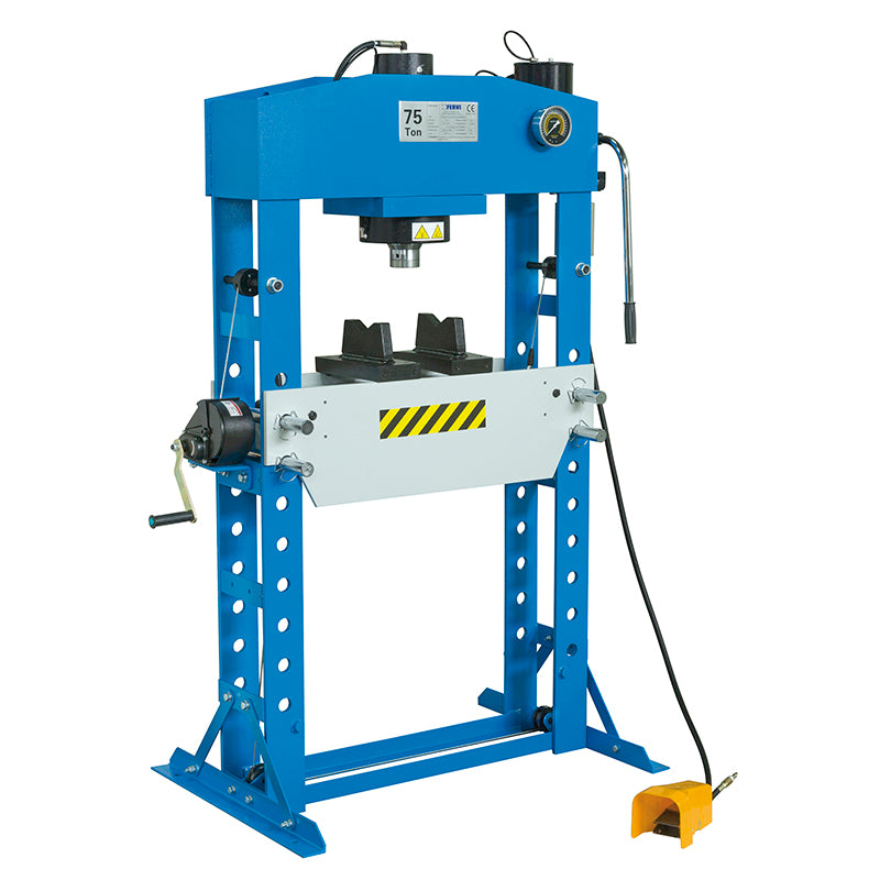 Fervi Pressa idraulica manuale e pneumatica - P001/75