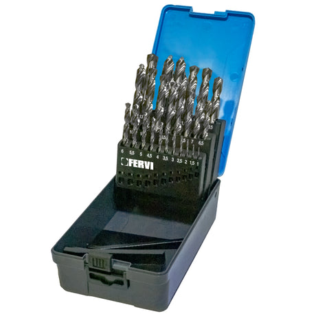 Fervi Serie punte elicoidali cilindriche - P023/25