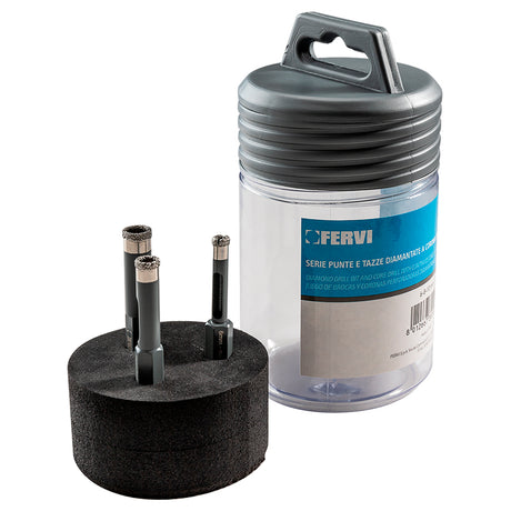Fervi Serie punte e tazze diamantate a corona continua - P031/03S