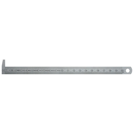 Fervi Righe in acciaio inossidabile con gancio a 90° - REG0200/FS