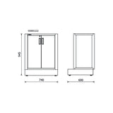 Beta Modulo fisso con 2 antine per arredo officina RSC50