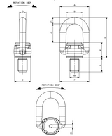 CARCANO C812X Golfare girevole con snodo