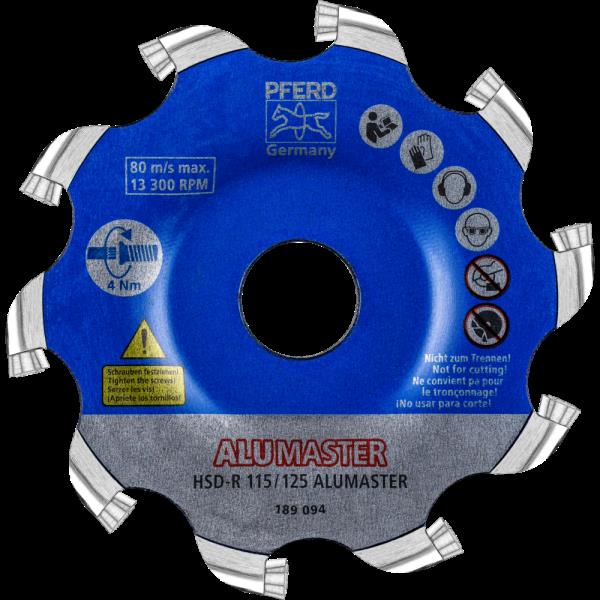 PFERD Utensili per fresatura con inserti HSD-R 115/125 ALUMASTER