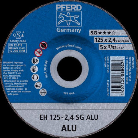 PFERD Dischi da taglio EH 125-2,4 SG ALU