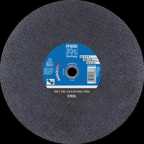 PFERD RAIL SG dischi taglio stazionario 100 T 350-3,8 Q SG RAIL STEEL/25,4