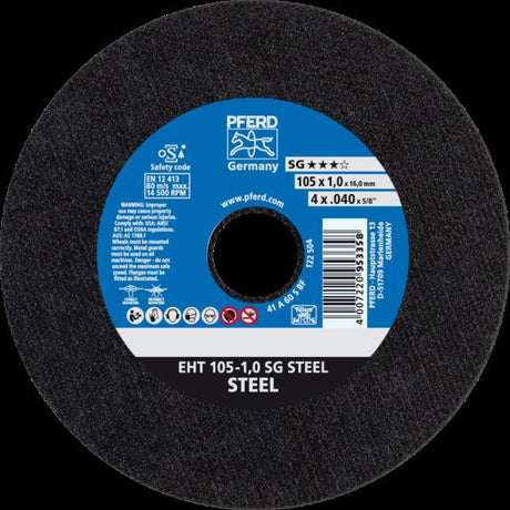PFERD Dischi da taglio EHT 105-1,0 SG STEEL/16,0