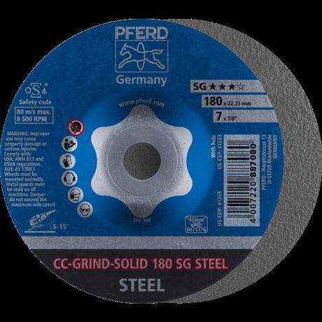 PFERD CC-GRIND (inclusi SOLID, FLEX, STRONG) CC-GRIND-SOLID 180 SG STEEL