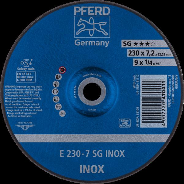 PFERD Dischi da sbavo E 230-7 SG INOX