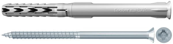 FISCHER Tasselli prolungati Tasselli SXR 10X120 Z K con vite (1 Pz.)