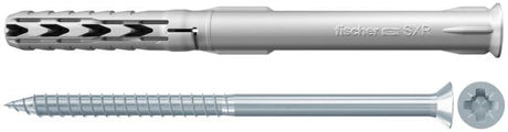 FISCHER Tasselli prolungati Tasselli SXR 10X120 Z K con vite (1 Pz.)