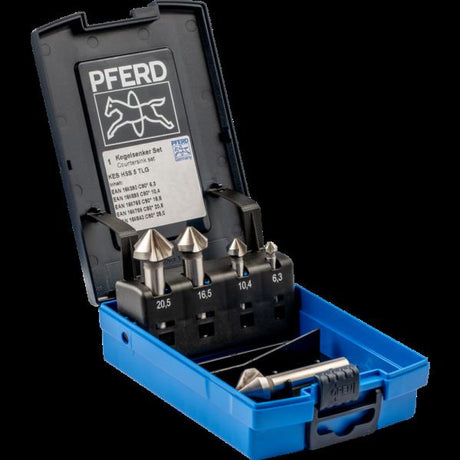 PFERD Utensili per forare e svasare SET KES HSS DIN 335 C90° 5