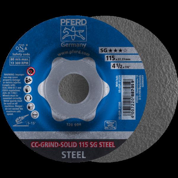PFERD CC-GRIND (inclusi SOLID, FLEX, STRONG) CC-GRIND-SOLID 115 SG STEEL