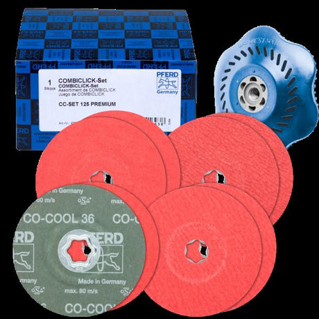 PFERD COMBICLICK Dischi fibrati CC-SET 125 PREMIUM
