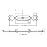 CARCANO A157 Tenditore a due occhi