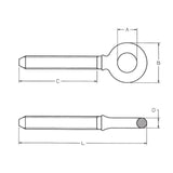 CARCANO A016 Occhiello per tenditori