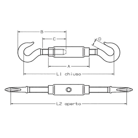 CARCANO A208 Tenditore a due ganci din 1478