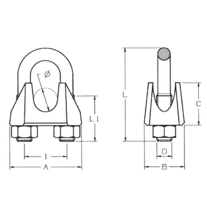 CARCANO A003 Morsetto din 741