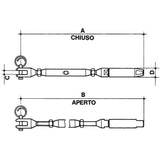 CARCANO A507 Tenditore parafil in acciaio inox