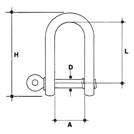 CARCANO A521 Grillo diritto in acciaio inox