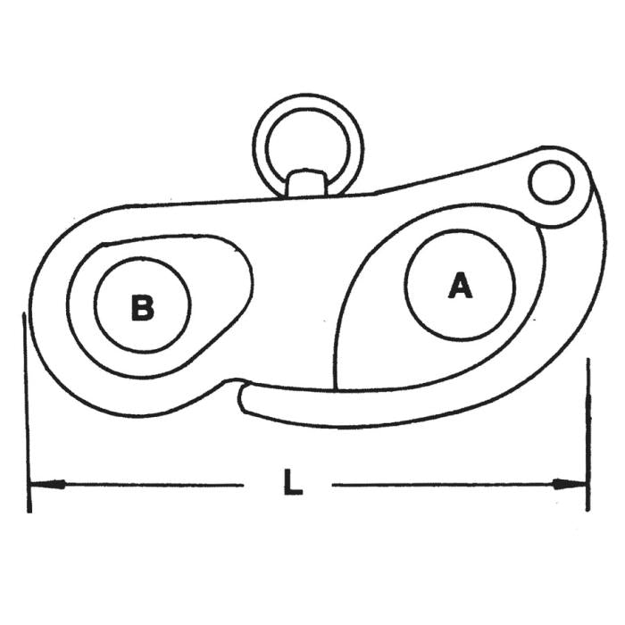 CARCANO A537 Moschettone rapido in acciaio inox con anello