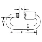 CARCANO A544 Maglia rapida in acciaio inox