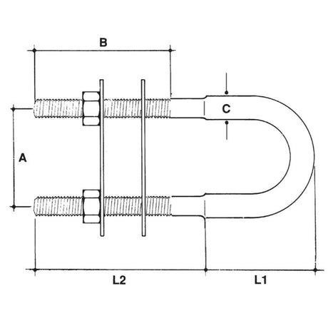 CARCANO A546 Cavallotto a “u” in acciaio inox ricavato da barra tornita