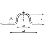 CARCANO A548 Ponticello in acciaio inox