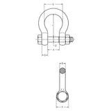 CARCANO A054 Grillo a cuore alta resistenza con bullone