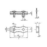 CARCANO A551 Morsetto duplex in acciaio inox