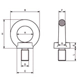 CARCANO A553-A584 Golfare maschio din 580 in acciaio inox