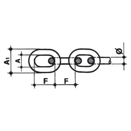 CARCANO A562 Catena in acciaio inox - din 766 - grado 50