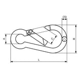 CARCANO A601 Moschettoni in alluminio colorato