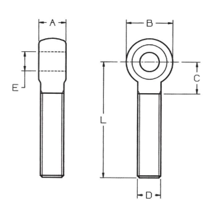CARCANO A060 Tirante ad occhio uni 6058