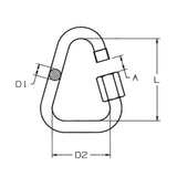 CARCANO A066 Maglia rapida triangolare