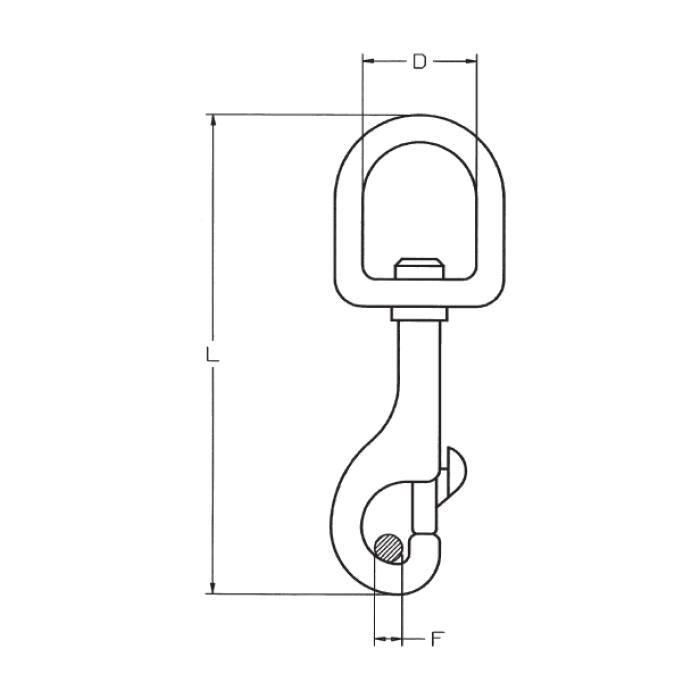CARCANO A073 Moschettone con occhio tondo