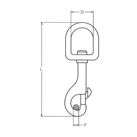 CARCANO A073 Moschettone con occhio tondo
